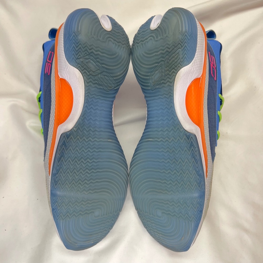 Under Armour Curry 7 Super‎ Soaker Lime Blue Mens 10.5 3021258-404 Basketball - Picture 8 of 15
